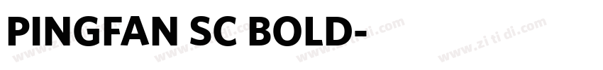 PINGFAN SC BOLD字体转换